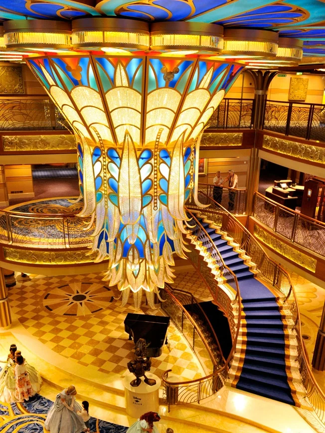 Art Deco light fixture inspired by classic Hollywood design